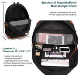 Laptop Backpack, Waterproof School Backpack With USB Charging Port For Men Women, Lightweight