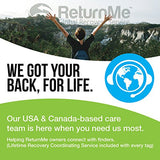 Smart Luggage ID Tags with Lifetime Global Recovery Service (Pink - 2 Pack)