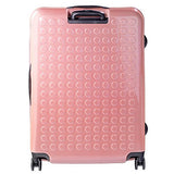 Dot Drops Chapter 3 29" Hardside Checked Spinner Luggage (Pink)