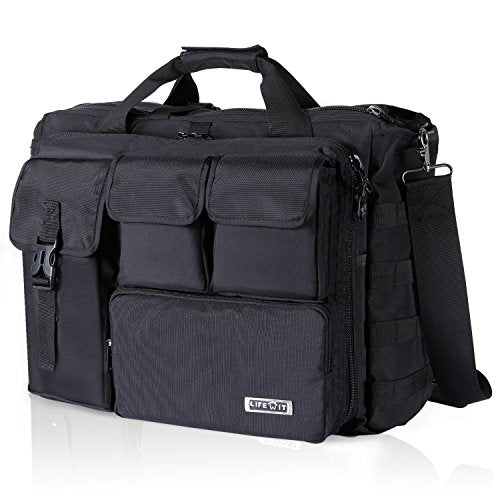 Lifewit 17" Men's Military Laptop Messenger Bag Multifunction Tactical Briefcase Computer