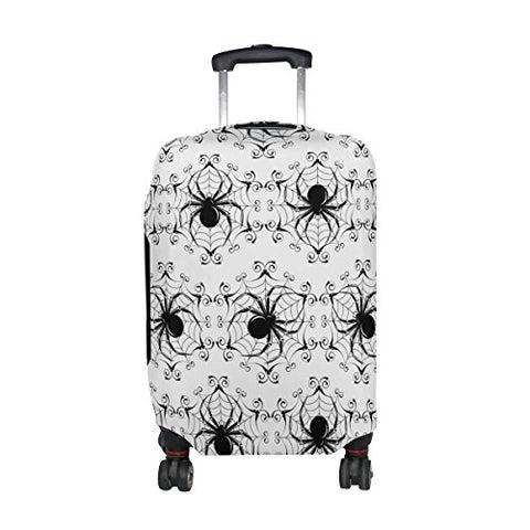 GIOVANIOR Halloween Black Spider Web Luggage Cover Suitcase Protector Carry On Covers