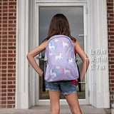 Wildkin 15 Inch Kids Backpack for Boys & Girls, 600-Denier Polyester Backpack for Kids, Features Padded Back & Adjustable Strap, Perfect Size for School & Travel Backpacks, BPA-free (Unicorn)