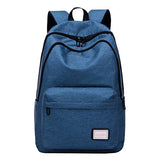 ABage Unisex Laptop Backpack 15.6" Casual Canvas Travel College School Backpacks, Dark Blue