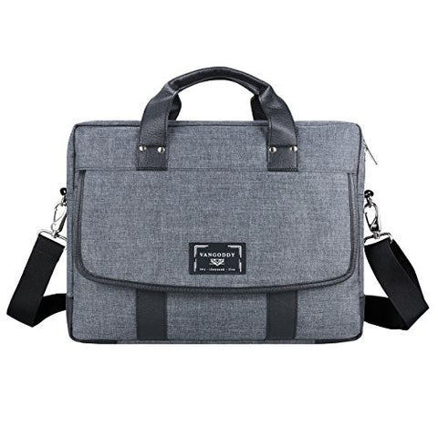 Vangoddy Chrono Series Grey Messenger Tote Bag For 15.6" To 16" Tablet Laptop Notebook Chromebook
