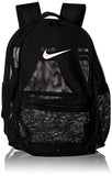 Nike Brasilia Mesh Training Backpack, Black/Black/White