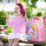 Toddler Backpack for Girls, 12.5" Unicorn Sequins Bookbag