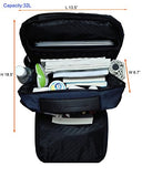 Business Laptop Backpack men water resistant&Anti-theft with USB charging port,office,casual,college school travel backpack,computer bag daypack,15.6 laptop leather professional slim black lightweight