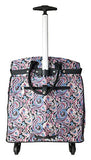 Trendy Flyer Computer/Laptop Rolling Bag 4 Wheel Case Paisley Pink