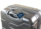 Dynotag Web/Gps Enabled Qr Smart Deluxe Steel Luggage Tag & Braided Steel Loop: Square (Navy Blue)