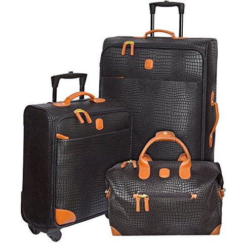 Bric's My Safari International Travelers Luggage Set (Black)