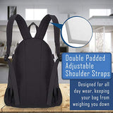 Star of Life Medical Logo Army Sport Heavyweight Canvas Backpack Bag in Black & Red, Small