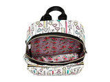 Betsey Johnson Women's School Backpack White Multi One Size