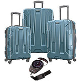 Samsonite Centric 3Pc Hardside Luggage Set Teal With Portable Luggage Scale