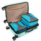 3pcs Set Packing Cubes, G4Free Luggage Packing Organizers Accessories Bags For Travel (3pcs:Blue)