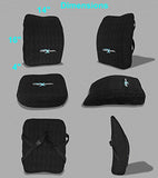Memory Foam Back Cushion - Designed For Back Pain Relief - Lumbar Support Pillow With Premium