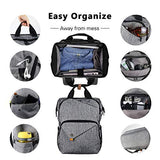 Hap Tim Laptop Backpack, Travel Backpack for Women, Grey Work Backpack (7651-G)