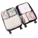 HiDay 7 Set Travel Organizer Bag System, 3 Packing Cubes + 3 Pouches + 1 Toiletry Organizer bag, Premium quality