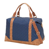 Viv&Lou High Fashion Print Weekender Bag (Blank, Charlie Navy Dots)