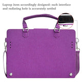 Spin 7 Case,2 in 1 Accurately Designed Protective PU Leather Cover + Portable Carrying Bag for 14" Acer Spin 7 SP714-51 Series Laptop,Purple