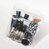 Kitsch Ultimate Travel Bottles Set, Travel Containers, Carry on, TSA approved - 11pcs (Black & Ivory)