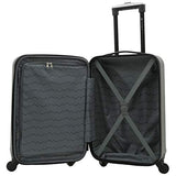 TPRC Carlow 3-Piece Hardside Expandable Spinner Luggage Set, Coffee Brown, (20/24/28)