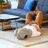 OSTRICH PILLOW ORIGINAL Travel Pillow for Airplane Flying - Travel Accessories for Head Support, Power Nap on Flight and Desk - Sleepy Blue