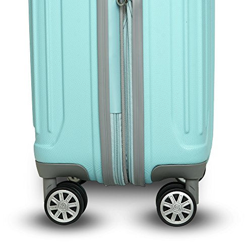 Gabbiano Viva Collection 3 Piece Hardside Expandable Spinner Set (Tiffany Blue)