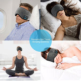 Bluetooth Sleeping Eye Mask Headphones,Lavince Travel Sleeping Headphone 4.2 Bluetooth Eye Mask Handsfree Music Sleep Eye Shades Headset Built-in Speakers Microphone Washable Gray