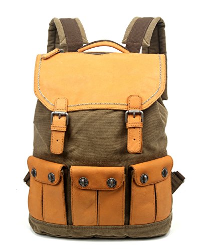 The Same Direction Valley River Backpack Leather And Canvas Bag
