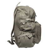 IDF Israel Defense Forces Emblem Symbol Army Sport Heavyweight Canvas Backpack Bag in Olive &