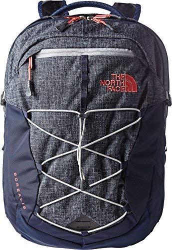 The North Face Women Borealis Backpack (Urban Navy Heather/Pink)