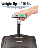 Digital Luggage Scale, Fosmon Digital Lcd Display Backlight With Temperature Sensor Hanging Luggage