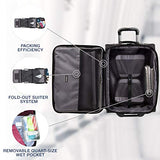 Travelpro Crew Expert Max Carry-on Expandable Rollaboard, Jet Black