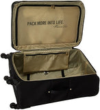 Kenneth Cole Reaction Chelsea 28" Polyester-Twill Expandable 4-Wheel Spinner Checked Luggage, Black