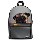 Doginthehole Animal Cats Dogs Backpacks Teen School Book Bag Galaxy Butterfly