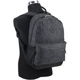Eastsport Dome Backpack with FREE Pencil Case, Gray/Static Dots