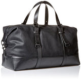 Calvin Klein Men'S Coated Canvas Duffle, Black, One Size