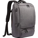 eBags Professional Slim Laptop Backpack with USB Port (Heathered Graphite w/USB)