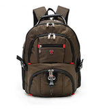 Men's 14 inches Laptop Backpack Notebook Computer Bag wonmen's Travel Backpack Black 909 (coffee)