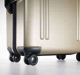 Zero Halliburton Zro 20" International Carry-On 4-Wheel Spinner Luggage (20, Silver)