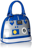 Loungefly Star Wars R2D2 Blue/White/Silver Patent Dome Bag