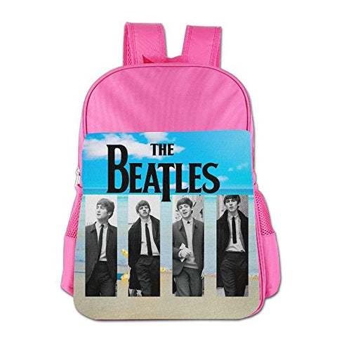 The Beatles Children'S School Backpacks For 4-15 Years Old (2 Colors) Pink