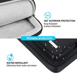 Lacdo 360° Protective Laptop Shoulder Bag Sleeve Case for 13 Inch New MacBook Air | MacBook Pro Touch Bar 2016-2020 | Surface Book 3 2 | MacBook Pro Retina 2012-2015 | 13" HP Acer ASUS Computer, Black