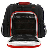 6 Pack Fitness Insulated Meal Prep Bag, Mini Innovator Black/Red w/Bonus ZogoSportz Cyclone Shaker
