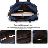 Laptop Backpack,Hybrid Multifunction Briefcase Messenger Bag with Shoulder Strap for Men,Women (15.6 inch, Vintage Blue)