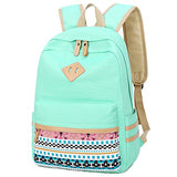 School Backpack for Girls Canvas Backpack Laptop Bookbag Shoulder Daypack Bag Clutch Pencil Pouch