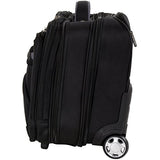 Calpak Ceo Black 2-Piece Rolling Laptop Briefcase Set