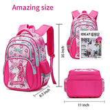 Kids Unicorn Backpack for Girls Elementary Kindergarten Preschool School Bag 16″ Multifunctional Cute Large Capacity