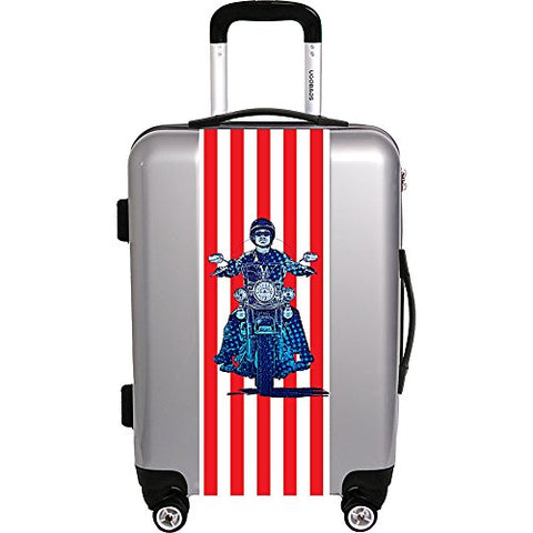 Ugo Bags Patriotic Cyle By Gary Grayson 22" Luggage (Silver)