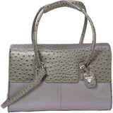 Women In Business Francine Collection - 15.6" Gray Ostrich London Laptop Case